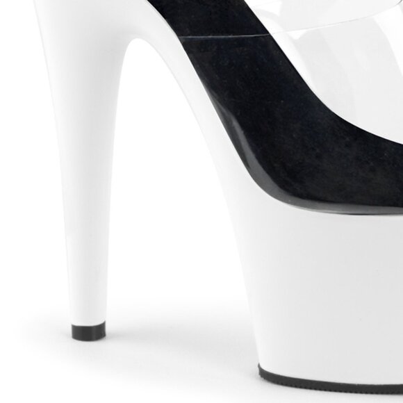 White Platform Mules with UV Reactive Glow - Picture 4 of 6